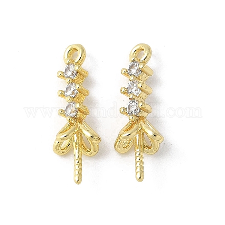 Латунные микропейв с кубическим цирконием KK-D324-25G-1