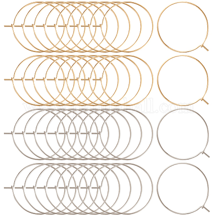 160 шт. 2 цвета 316 хирургическая нержавеющая сталь бокалы кольца подвески STAS-BBC0003-20-1
