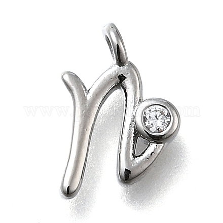 Латунные микро проложить кубического циркония подвески KK-B132-12P-N-1