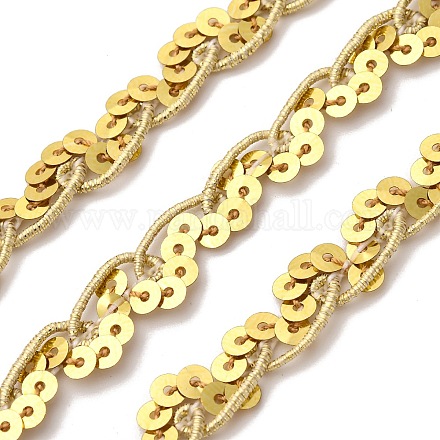 Плетеная кружевная лента из полиэстера OCOR-Z007-04B-1