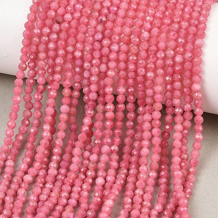 Природные родонит бисер нитей G-B175-D05-3mm-1