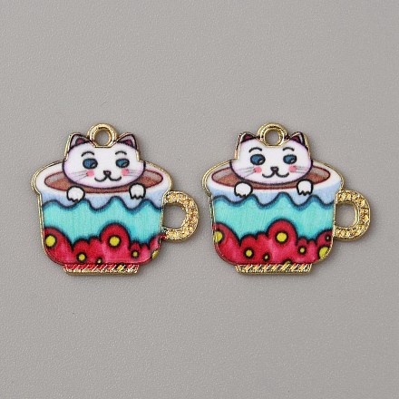 Подвески из эмали и сплава ENAM-WH0061-30A-1