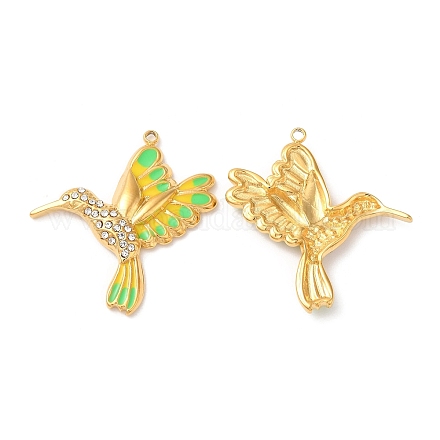 Подвески из нержавеющей стали 304 с эмалью STAS-K256-05G-01-1