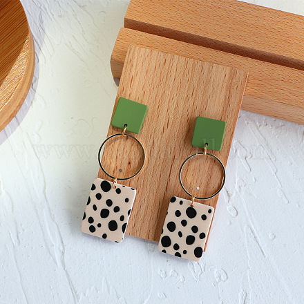 Серьги-подвески из акрила и смолы FS-WG4C04D-02-1