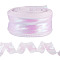 40 Yards Polyester Chiffon Pleated Ribbons, Garment Accessories, Lavender Blush, 1-5/8 inch(40mm)