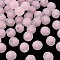 Transparent Acrylic Beads, Bead in Bead, Frosted, Faceted, Round, Pink, 9.5x9.5mm, Hole: 2mm, about 655pcs/315g