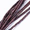 Natural Mahogany Obsidian Bead Strands, Column, 4~4.5x2~2.5mm, Hole: 0.6mm, about 96pcs/strand, 15.3~15.7 inch(39~40cm)