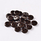 2-Hole Flat Round Resin Sewing Buttons for Costume Design, Coconut Brown, 20x2mm, Hole: 1mm