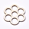 Wood Cabochons, Laser Cut Wood Shapes, Flower, Blanched Almond, 51.5x51.5x2.2mm