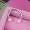 316L Stainless Steel Hoop Nose Rings, Stainless Steel Color, 10mm, Pin: 1.2mm