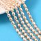 Natural Cultured Freshwater Pearl Beads Strands, Rice, Grade 6A+, PeachPuff, 5~5.5mm, Hole: 0.5mm, about 50~51pcs/strand, 14.37''~14.57''(36.5~37cm)