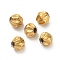 304 Stainless Steel Beads, Bicone, Ion Plating(IP), Real 18K Gold Plated, 5.8x5.8mm, Hole: 1.2mm
