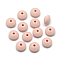 Food Grade Eco-Friendly Silicone Beads, Rondelle, Dark Salmon, 12x6~7mm, Hole: 2mm
