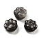 Natural Golden Obsidian Beads, Paw Print, 14~15x14~15x9~10mm, Hole: 1.5mm