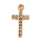 Alloy Pendant Rhinestone Settings, Light Gold, 17.5x9x1.5mm, Hole: 1mm, Fit for 2mm Rhinestone