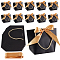 Rectangle Paper Gift Tote Bags, with Bowknot, Shopping Bags, Black, 7.1x21x16cm