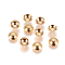 304 Stainless Steel Bead Caps, Apetalous, Half Round, Real 18K Gold Plated, 6x2mm, Hole: 0.8mm