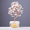 Natural Quartz Crystal Sculpture Display Decorations, for Home Office Desk, Tree, 57x140~170mm