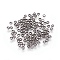 Brass Crimp Beads, Rondelle, Gunmetal, 2x3mm, Hole: 2mm