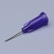 Plastic Fluid Precision Blunt Needle Dispense Tips, Dark Slate Blue, Lumen: 0.52mm, 30x7.5mm, External Dia: 0.81mm