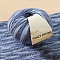Wool Rainbow Segment Dyed Knitting Yarn, for Garments Scarves Sweater Shawl Hats, Steel Blue, 0.5~1mm, about 125.77 Yards(115m)/Skein