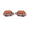 Printed Opaque Resin Beads, Hedgehog, Camel, 16x27x6mm, Hole: 1.4mm