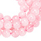 4 Strands Natural Rose Quartz Beads Strands, Round, 6mm, Hole: 1mm, about 29~32pcs/strand, 8 inch
