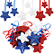 2 Sets 2 Styles Star Foam Pendant Decorations, Christmas Tree Hanging Ornaments, Mixed Color, 94.5~107mm, 1 set/style