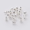 304 Stainless Steel Ear Nuts, Earring Backs, Silver, 6x5mm, Hole: 1.2mm, Fit For 0.6~0.7mm Pin