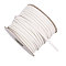 30M Braided Waxed Polyester Cords, for DIY Craft, White, 5x4mm, about 32.81 Yards(30m)/Roll