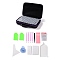 Diamond Painting Tool Sets, including Dotting Pen, Tray, Shockproof Jars, Scraper, Glue Clay, Tweezer, Hopper, Zip Lock Bag, Blank Stickers, Mixed Color, Cloth Bag: 245x320x75mm
