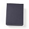 Cardboard Jewelry Set Boxes, with Sponge inside, Rectangle, Black, 9x6.9x2.7cm