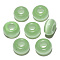 Cat Eye European Beads, Large Hole Beads, Rondelle, Dark Sea Green, 14x7mm, Hole: 5~6mm