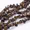 Natural Tiger Eye Stone Bead Strands, Chip, 4~10x4~6x2~4mm, Hole: 1mm, about 210pcs/strand, 80~81cm