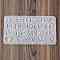 Silicone Pendant Molds, Resin Casting Molds, Alphabet, White, 105x188x5mm, Hole: 1.4mm
