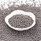 TOHO 11/0 Round Beads, Japanese Seed Beads, Gray, 2x1.5mm, Hole: 0.5mm, about 933pcs/10g
