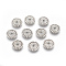 Tibetan Style Spacer Beads, Cadmium Free & Nickel Free & Lead Free, Flat Round, Antique Silver, 12x2mm, Hole: 2mm