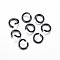 Ion Plating(IP) 304 Stainless Steel Open Jump Rings, Gunmetal, 21 Gauge, 4x0.7mm