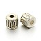 Tibetan Style Alloy Beads, Column, Antique Silver, Cadmium Free & Nickel Free & Lead Free, 4.5x4.5mm, Hole: 1.5mm