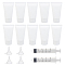 DIY Cosmetics Storage Containers Kits, with Plastic Refillable Squeeze Bottle Soft Tube & Funnel Hopper, Screw Type Hand Push Glue Dispensing Syringe, White, 45x28.5x80.5mm, Capacity: 30ml, 30pcs/set