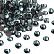 Preciosa® Crystal Hotfix Flatback Stones, Czech Crystal, Round(438 11 612 Chaton Rose VIVA 12 ®), 30010 Smoked Sapphire, SS8(2.3~2.5mm)