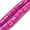 Polymer Clay Beads Strands, Column, Medium Violet Red, 6~6.5x6~6.5mm, Hole: 1.2mm, about 61~64pcs/strand, 15.55~15.94''(39.5~40.5cm)