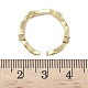 Латунные микро проложить манжеты кольца кубического циркония RJEW-H256-04G-5