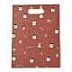 Рождественские тематические узоры прямоугольные сумки из крафт-бумаги CARB-L008-02L-01-1