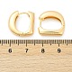 D-образные серьги-кольца из латуни EJEW-Q016-17G-2