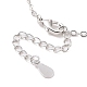 Ожерелье с подвеской в виде звезды из кубического циркония NJEW-G073-01B-B-4