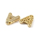 Латунные микропаве прозрачные подвески с фианитом KK-Z041-01G-A-2