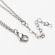 Многоярусные ожерелья из хирургической нержавеющей стали 316 NJEW-JN01738-3