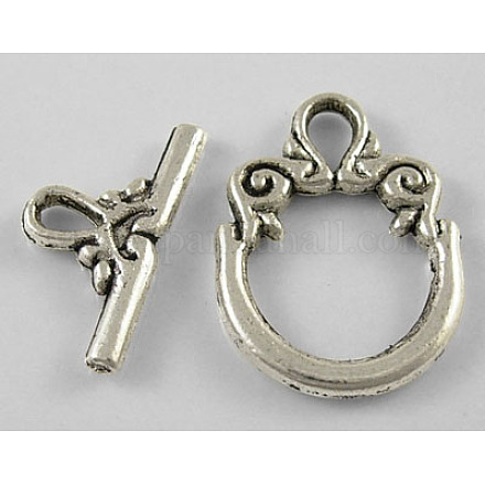 Tibetan Style Alloy Toggle Clasps LF1009Y-1