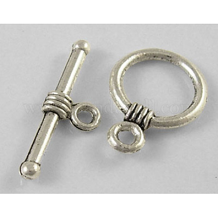 Tibetan Style Alloy Toggle Clasps LF1184Y-NF-1